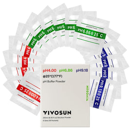 VIVOSUN pH Meter Buffer Solution Powder 18-Pack