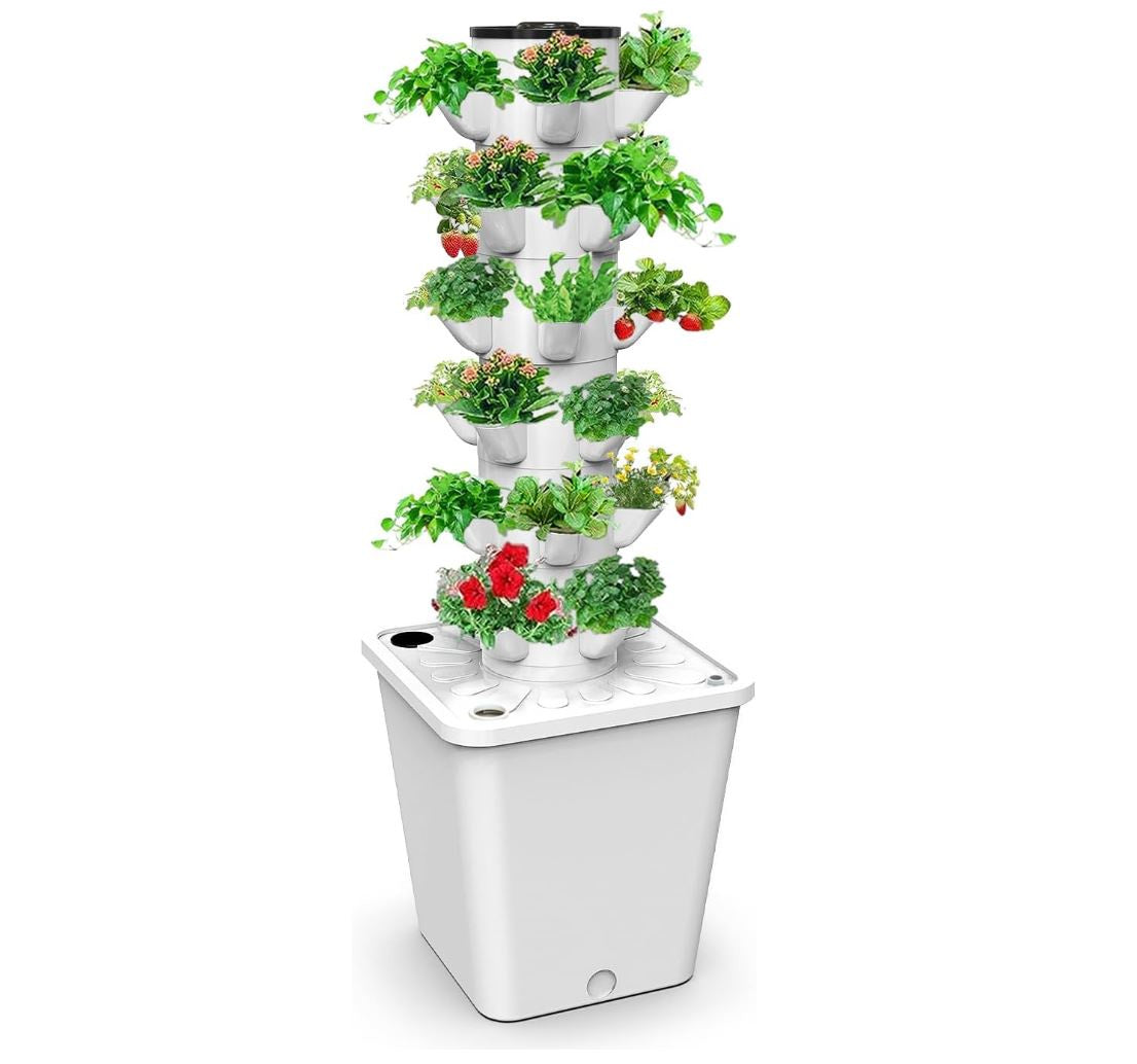 vertical hydroponic plants 30-Plant Vertical Hydroponic Tower