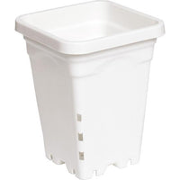 Hydrofarm White Square Pots