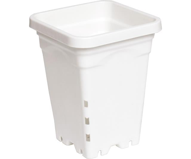 Hydrofarm White Square Pots